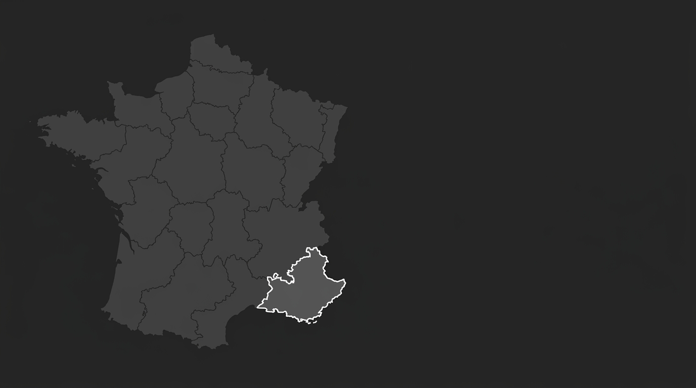 Carte de France PACA